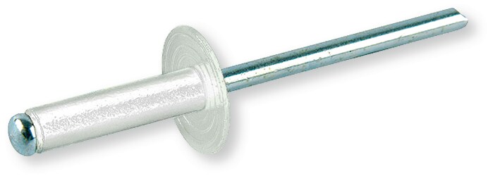 Rivet borgne écarteur , tête plate Ø 12/14 mm, blanc | Berner®